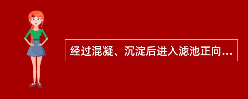 经过混凝、沉淀后进入滤池正向过滤时，水中悬浮物颗粒穿透滤层深度和下列哪些因素有关？（）
