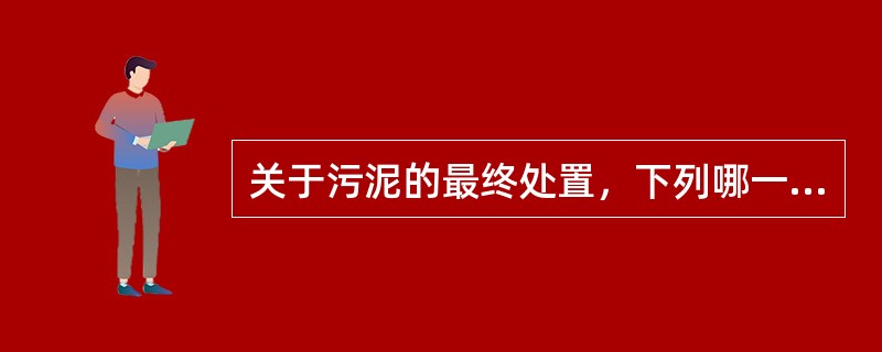 关于污泥的最终处置，下列哪一种说法是错误的？（）