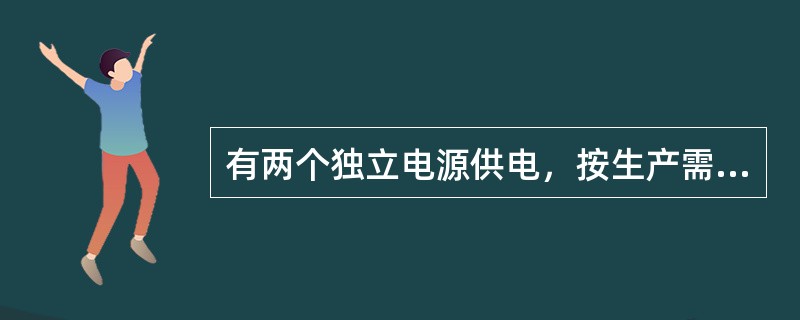 有两个独立电源供电，按生产需要与允许停电时间，采用双电源自动或手动切换的接线成双电源对多台一级用电设备分组同时供电的属于（　　）。