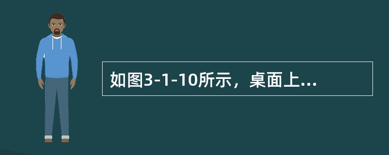 如图3-1-10所示，桌面上三个容器，容器中水深相等，底面积相等（容器自重不计），容器中水体积不相等。下列结论（　　）是正确的。<br /><img border="0&q