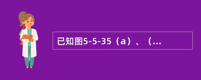 已知图5-5-35（a）、（b）所示二梁的抗弯截面刚度EI相同，若二者自由端的挠度相等，则P1/P2等于（　　）。<br /><img border="0" st
