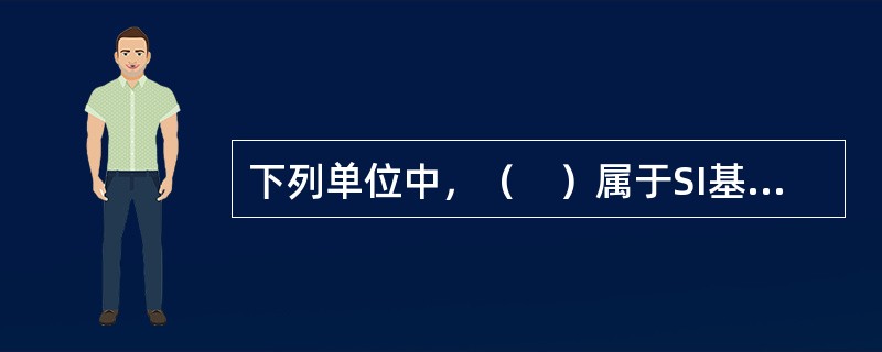 下列单位中，（　）属于SI基本单位。