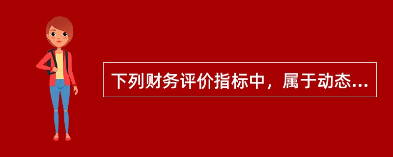 下列财务评价指标中，属于动态指标的有（）。