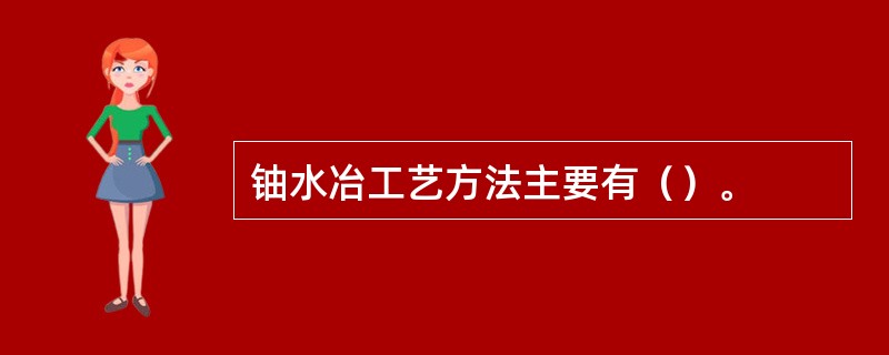 铀水冶工艺方法主要有（）。