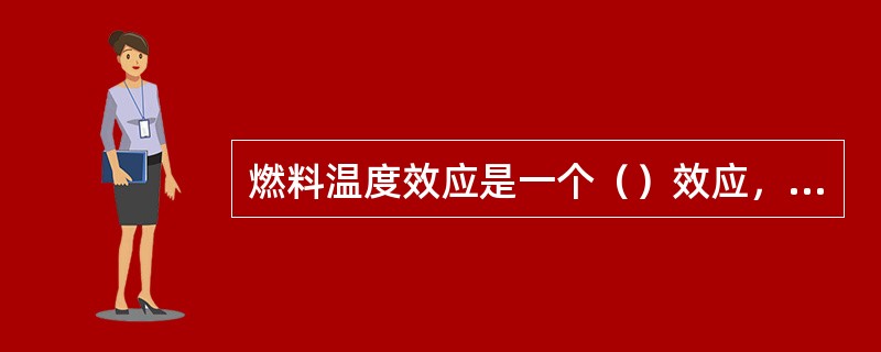 燃料温度效应是一个（）效应，慢化剂温度效应是一个（）效应。