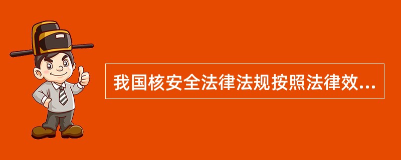 我国核安全法律法规按照法律效力库该分为三个层级，第三层为（）。