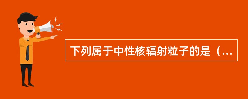 下列属于中性核辐射粒子的是()。 下列属于中性核辐射粒子的是()。