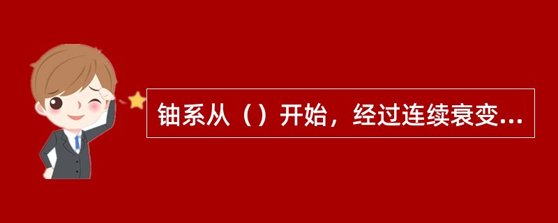 铀系从（）开始，经过连续衰变，最后到达稳定核素。