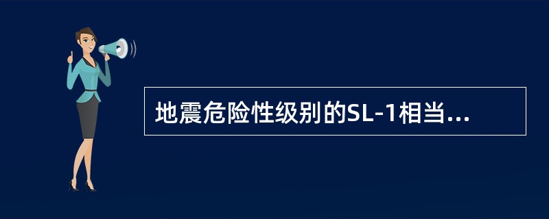 地震危险性级别的SL-1相当于美国法规中的（），相当于日本的设计用（）。