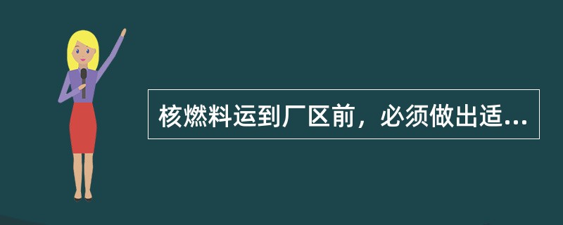 核燃料运到厂区前，必须做出适当的应急安排，在核动力厂（）以前必须保证完成全部应急准备。