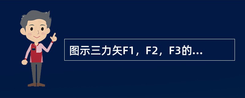 图示三力矢F1，F2，F3的关系是（　　）。<br /><img border="0" style="width: 167px; height: 105