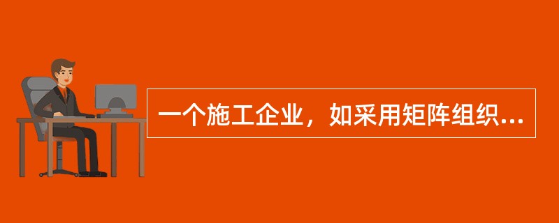 一个施工企业，如采用矩阵组织结构模式，则纵向工作部门可以是（　　）和人事管理部门等。