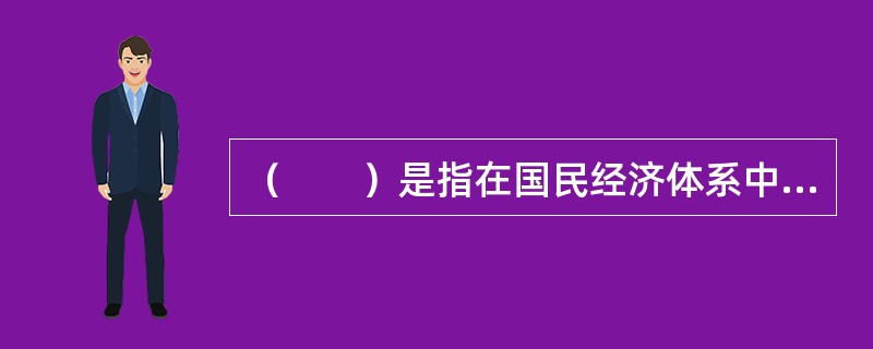 （　　）是指在国民经济体系中占有重要的战略地位，并在国民经济规划中需要重点发展的产业。