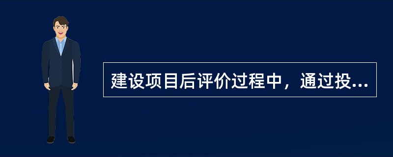 建设项目后评价过程中，通过投入、产出、直接目的、宏观影响四个层面对项目进行分析和总结的综合评价方法是（　　）。