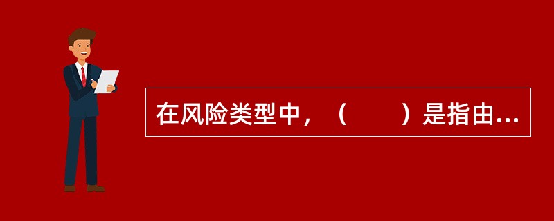 在风险类型中，（　　）是指由于个人或团体的行为对工程实施造成的损失可能。