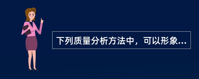 下列质量分析方法中，可以形象、直观地反映工程质量主次问题的是（　　）。