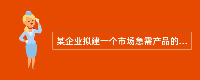 某企业拟建一个市场急需产品的工业项目。建设期1年，运营期6年。项目建成当年投产。当地政府决定扶持该产品生产的启动经费100万元。其他基本数据如下：<br />1．建设投资1000万元。预计