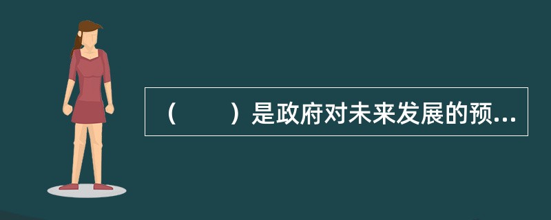 （　　）是政府对未来发展的预期，具有明确的意图和愿望，对企业的决策会起到指导性的作用。