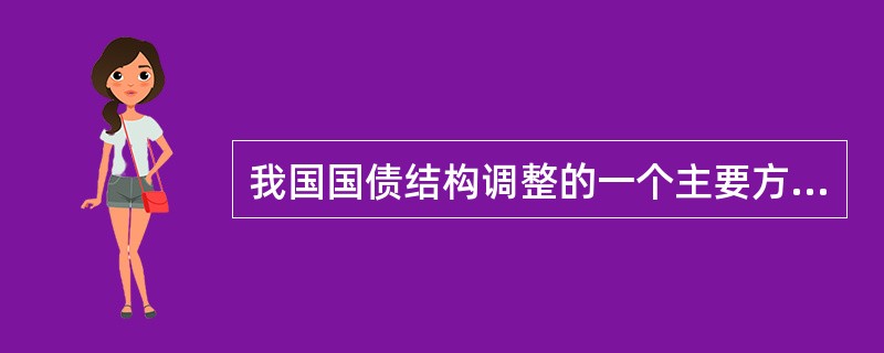 我国国债结构调整的一个主要方向是提高（　　）的国债持有比重。