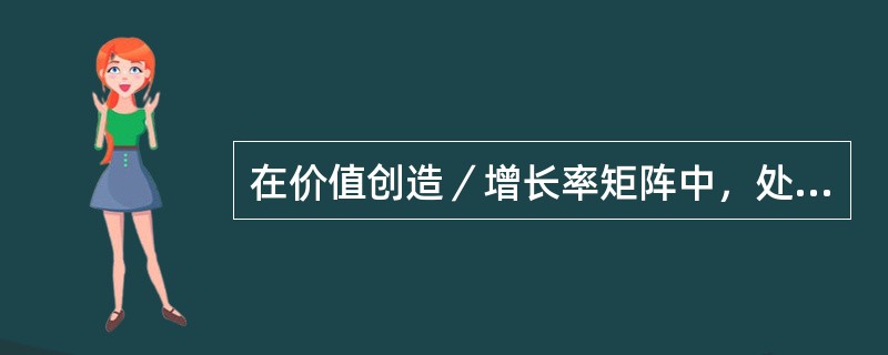 在价值创造／增长率矩阵中，处于不同象限的业务单位（或企业）应当选择不同的财务战略，下列说法正确的有（  ）。