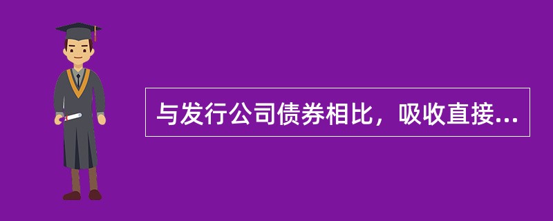 与发行公司债券相比，吸收直接投资的优点是（　　）。