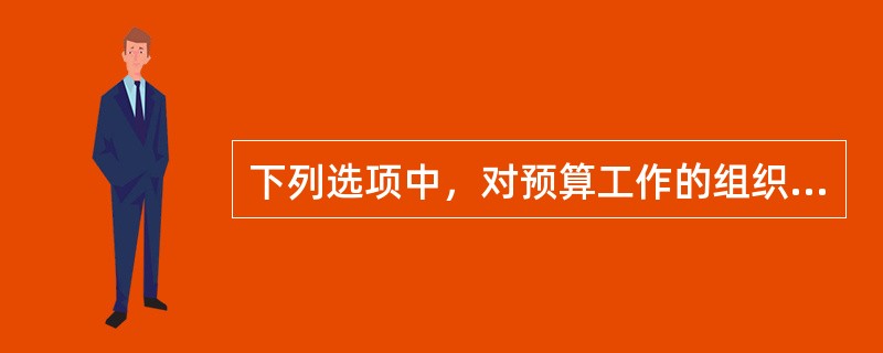 下列选项中，对预算工作的组织的表述说法正确的有（　　）。