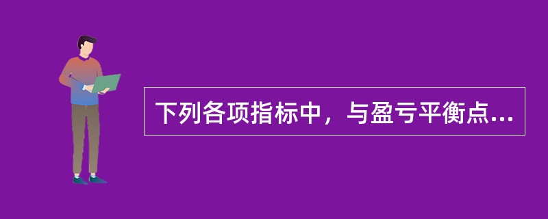 下列各项指标中，与盈亏平衡点呈同向变化关系的有（　）。