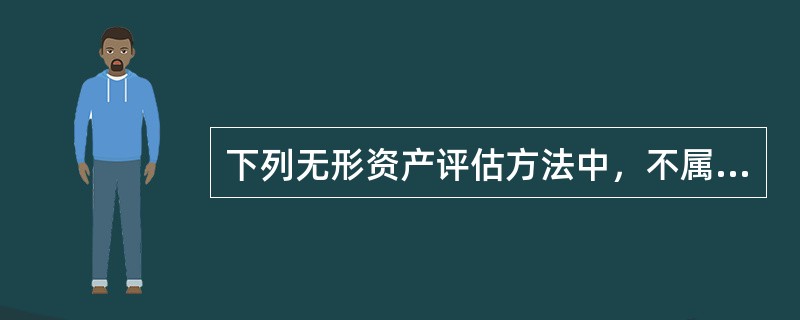 下列无形资产评估方法中，不属于收益法具体评估方法的是（）。</p>