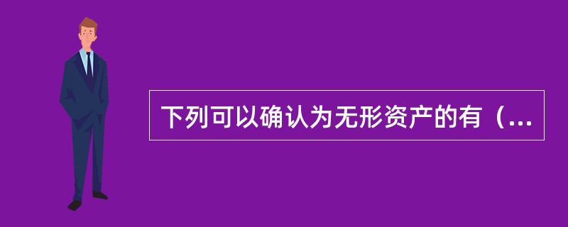 下列可以确认为无形资产的有（　）。