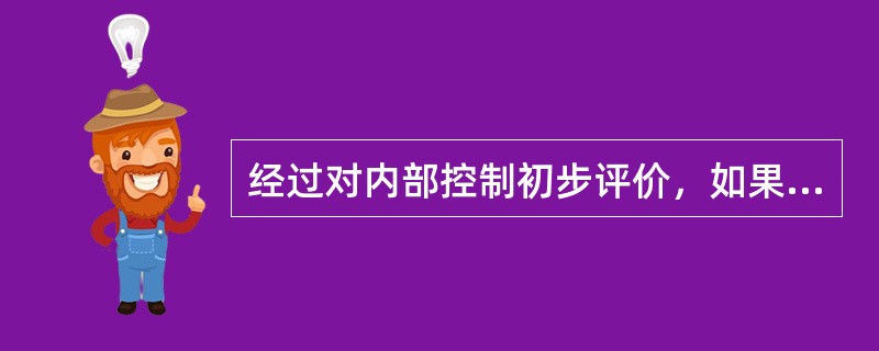 经过对内部控制初步评价，如果认为内部控制设计不合理，决定不依赖某项内部控制的，审计人员可以：