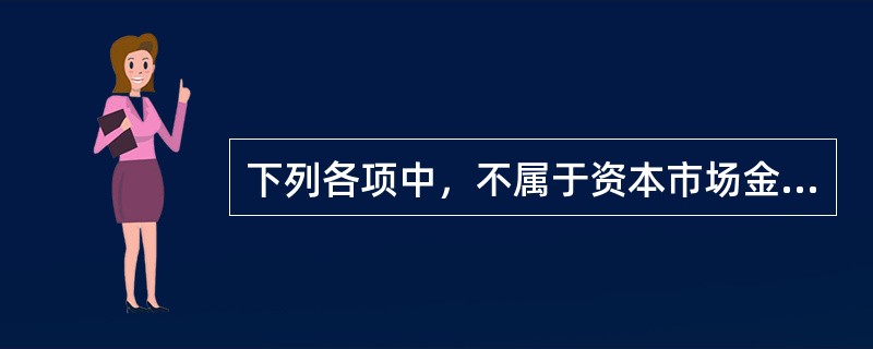 下列各项中，不属于资本市场金融工具的是（　）。