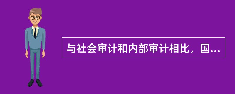 与社会审计和内部审计相比，国家审计的特点有（ ）。</p>