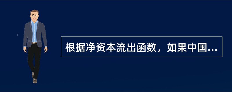 根据净资本流出函数，如果中国的利率水平高于美国的利率水平，则资本（　　）。[2005年真题]