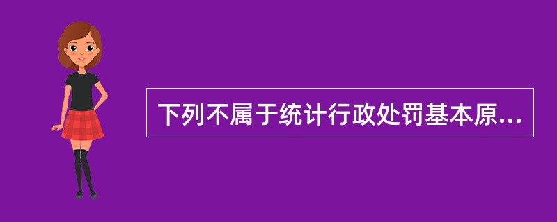 下列不属于统计行政处罚基本原则的是（）。