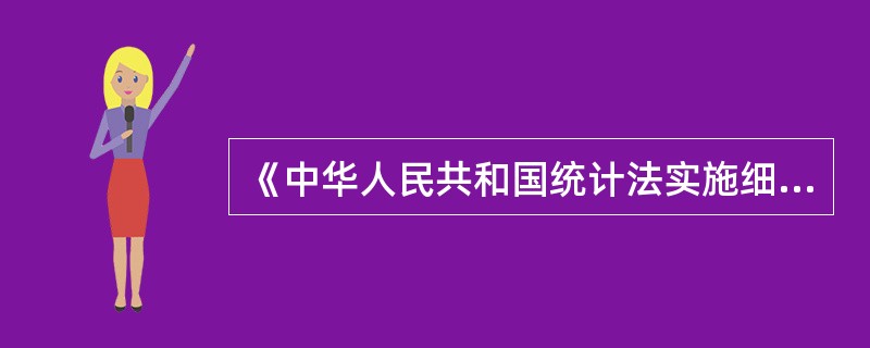 《中华人民共和国统计法实施细则》属于（　　）。[2006年初级真题]