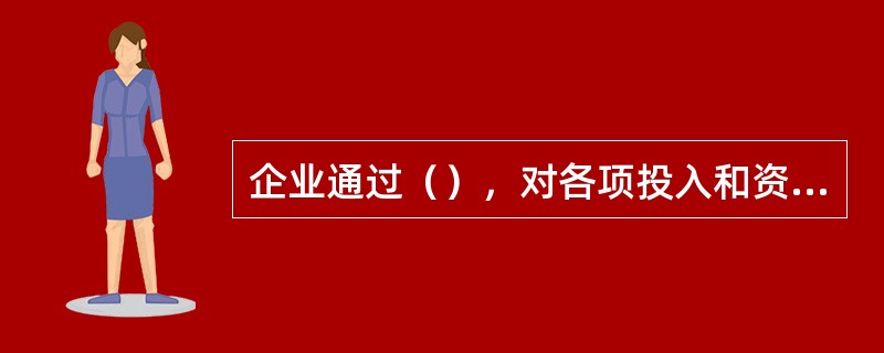 企业通过（），对各项投入和资源再次从合理性、效率性、支持目标等角度进行验证与平衡，目的是将有限的资源达到最优配置。