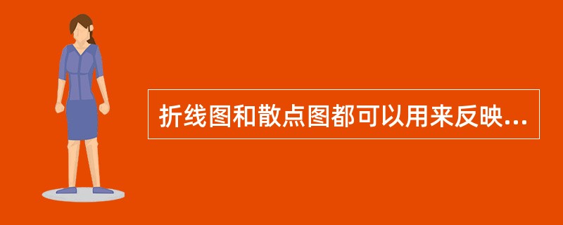 折线图和散点图都可以用来反映两个变量之间的关系。（　　）