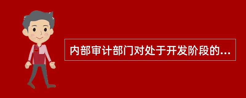 内部审计部门对处于开发阶段的数据处理系统进行审计，此时内部审计部门提供的是：