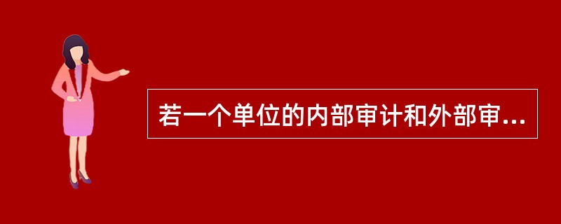 若一个单位的内部审计和外部审计师之间缺乏协调，审计部门受影响最大的方面是：