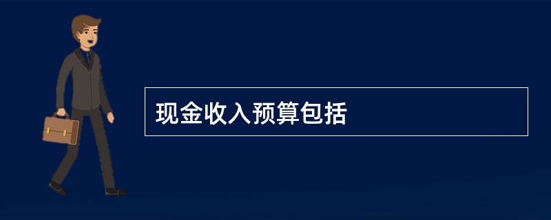 现金收入预算包括