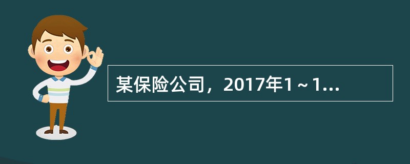 某保险公司，2017年1～11月财产保险费收入合计60000万元；12月，取得财产保险费收入5000万元，有部分业务发生退保，支付退保金3560万元。当年支付佣金合计10000万元。则该公司2017年