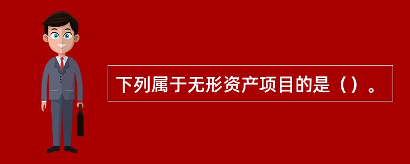 下列属于无形资产项目的是（）。