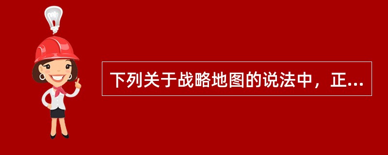 下列关于战略地图的说法中，正确的有（　）。