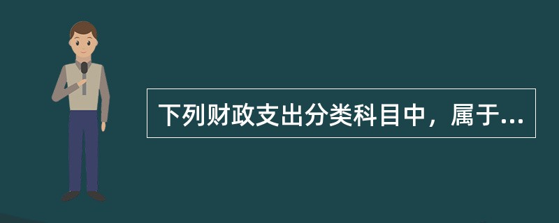 下列财政支出分类科目中，属于财政支出功能分类的是（）。