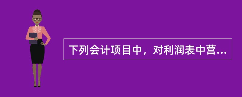 下列会计项目中，对利润表中营业利润具有影响的是（　）。