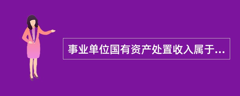 事业单位国有资产处置收入属于（　）所有。