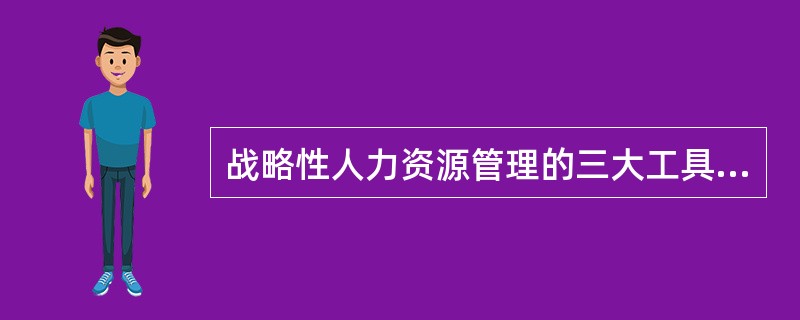 战略性人力资源管理的三大工具不包括（　）。