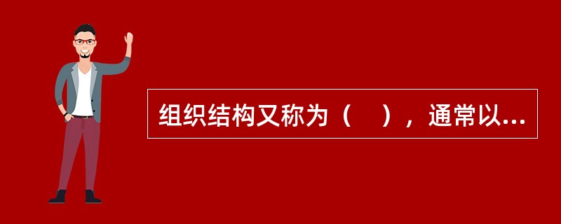 组织结构又称为（　），通常以组织图或组织树的形式出现。