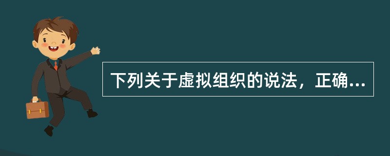 下列关于虚拟组织的说法，正确的有（）