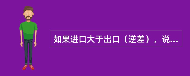 如果进口大于出口（逆差），说明漏出大于注入，会使国民经济总产出水平下降。（）